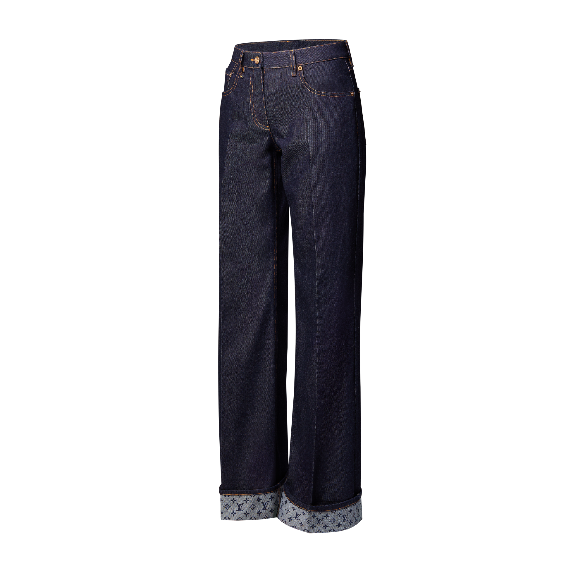Cuffed Hem Flared Jeans - Women - Ready-to-Wear | LOUIS VUITTON ®